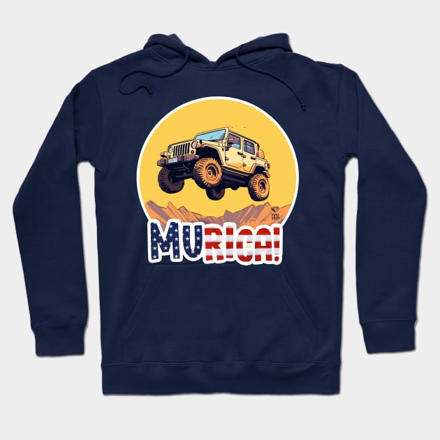 MURICA - Jeep life i Hoodie by mutu.stuff